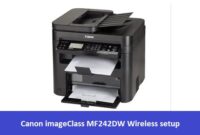 Canon imageClass MF242DW Wireless setup