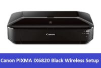 Canon PIXMA IX6820 Black Wireless Setup