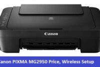 Canon PIXMA MG2950 Price, Wireless Setup