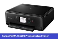 Canon PIXMA TS5000 Printing Setup Printer