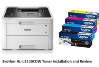 Brother HL-L3230CDW Toner Installation and Review