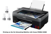 Printing on the Go Unleashing Mobility with Canon PIXMA G3260